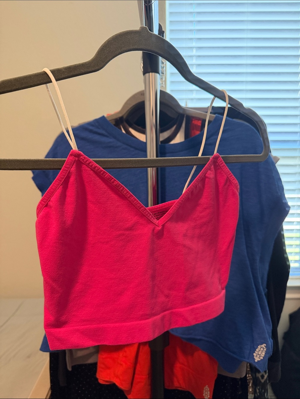 Free People Intimately Women’s Pink Cropped Cami Tank Top - Classic Stretch